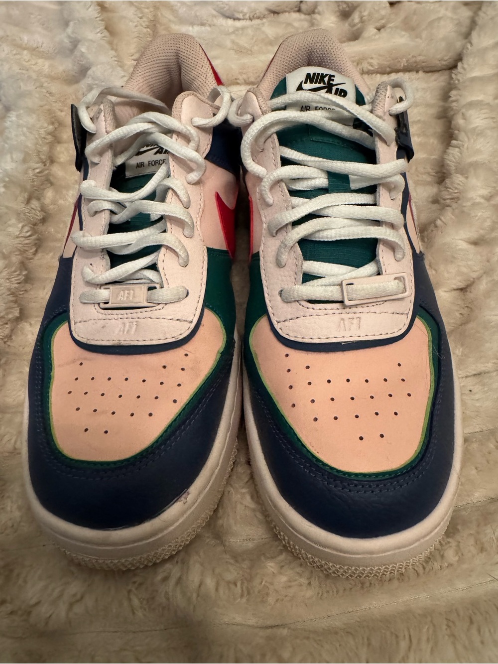 Nike Air Force 1 Shadow Mystic Navy Pink Green Women’s 10 CI0919-400